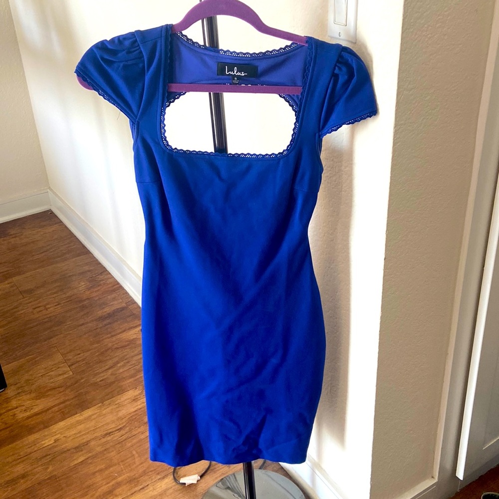 Blue Bodycon mini dress